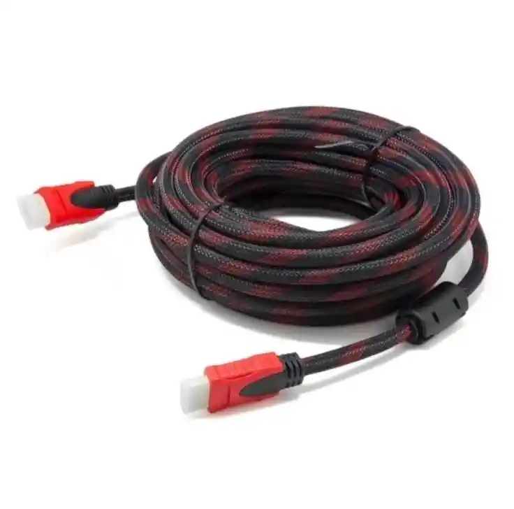 Cable Hdmi 10 Metros Doble Filtro Mallado Punta Dorada