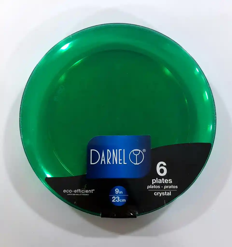 Darnel Plato 23 Cm Cristal Verde