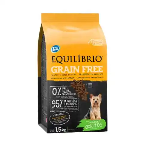 Equilibrio Grain Free Adulto R. Mini. 1,5kg