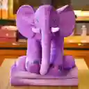 Elefante Almohada + Cobija Abrazadora Bebe 60 Cm Relajante Color Purpura