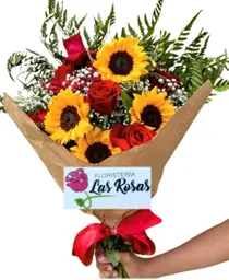 Girasoles Mini Y Rosas