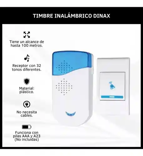 Timbre Inalámbrico 32 Sonidos