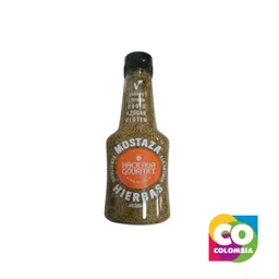 Mostaza Con Hierbas 380g Marca Hacienda Gourmet Embalaje De 1 Unidad Por 380g