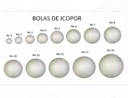 Bola De Icopor Mediana #12