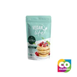 Premezcla De Pancakes Vainilla Marca Vegan Life Embalaje De 1 Unidad Por 400g