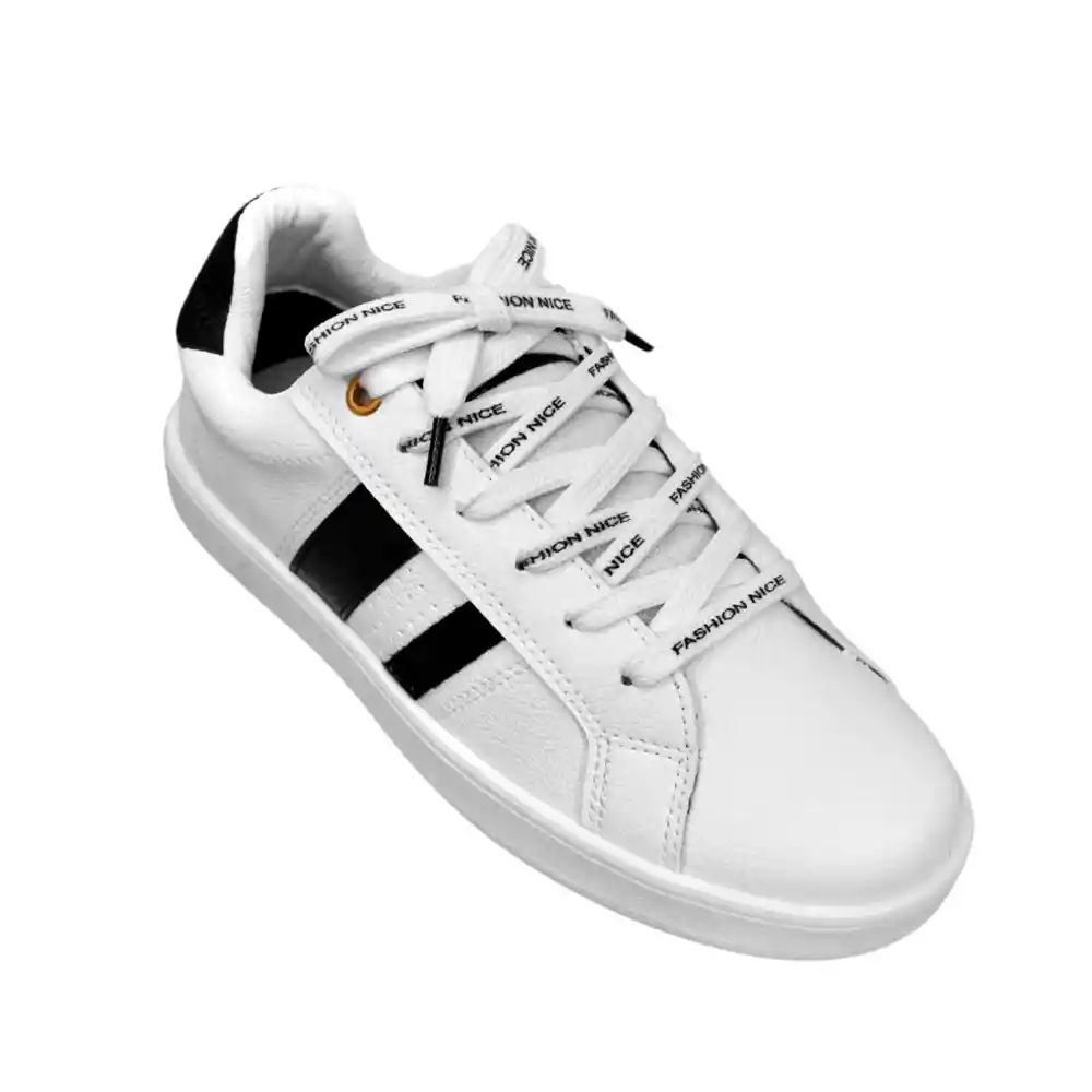 Zapato Dama Calzado Mujer Tenis Casual Karla Chacon Astrid Blanco 35