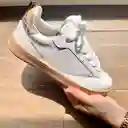 Zapato Dama Calzado Mujer Tenis Casual Karla Chacon Brenda Blanco 38