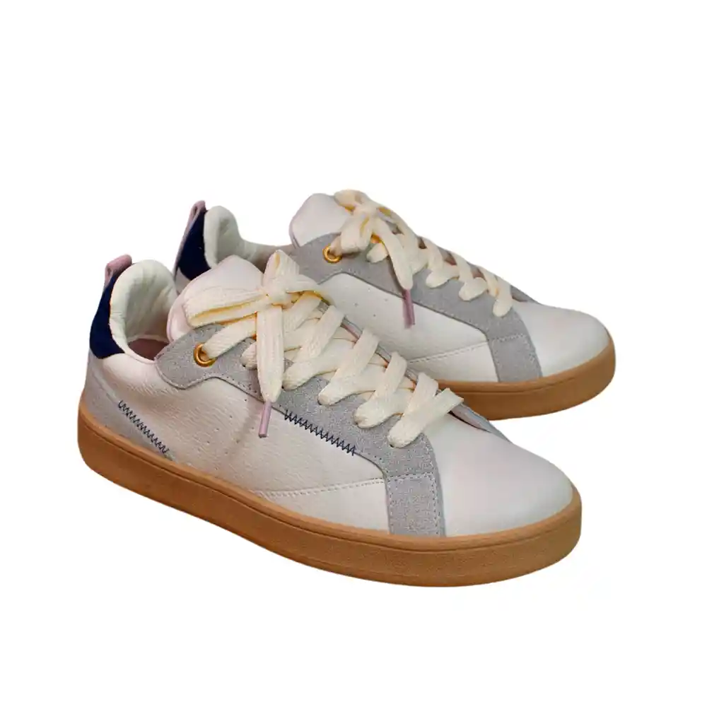 Zapato Dama Calzado Mujer Tenis Casual Karla Chacon Brenda Beige 39