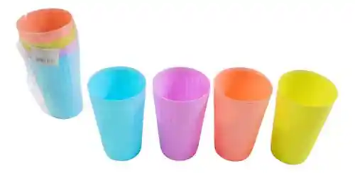 Vasos Pocillos Plásticos Utensilios De Cocina 4und