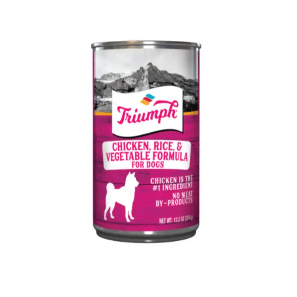 Lata Triumph Perro Chicken Veget X 374gr (pollo Vegetales)