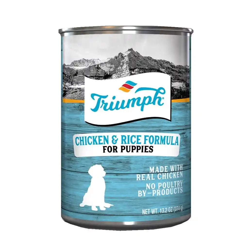 Lata Triumph Perro Puppy Chicken X 374gr (pollo)