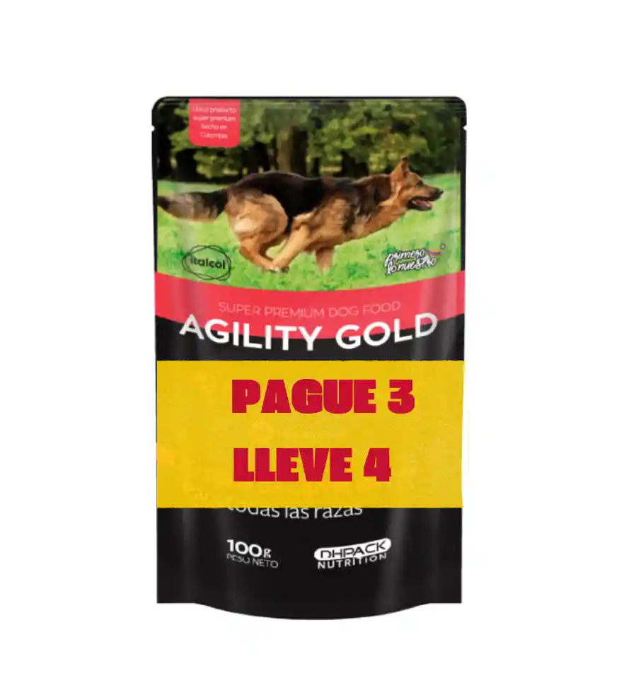 Agility Gold Húmedo Pague 3 Lleve 4 Sabores Surtidos