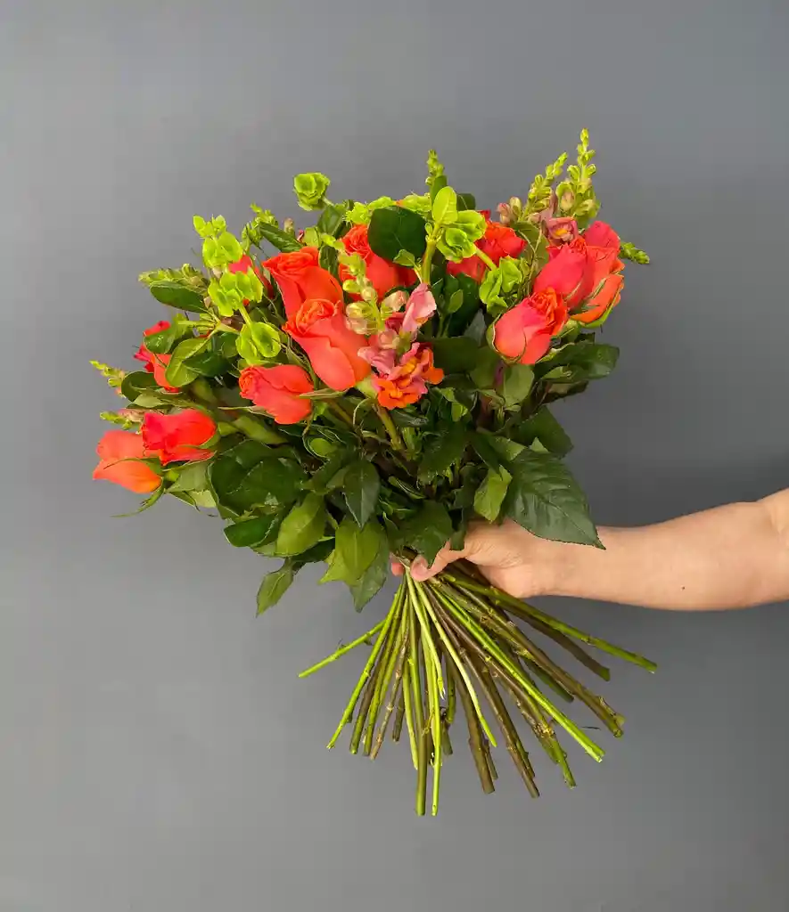 Bouquet De Rosas Naranjas