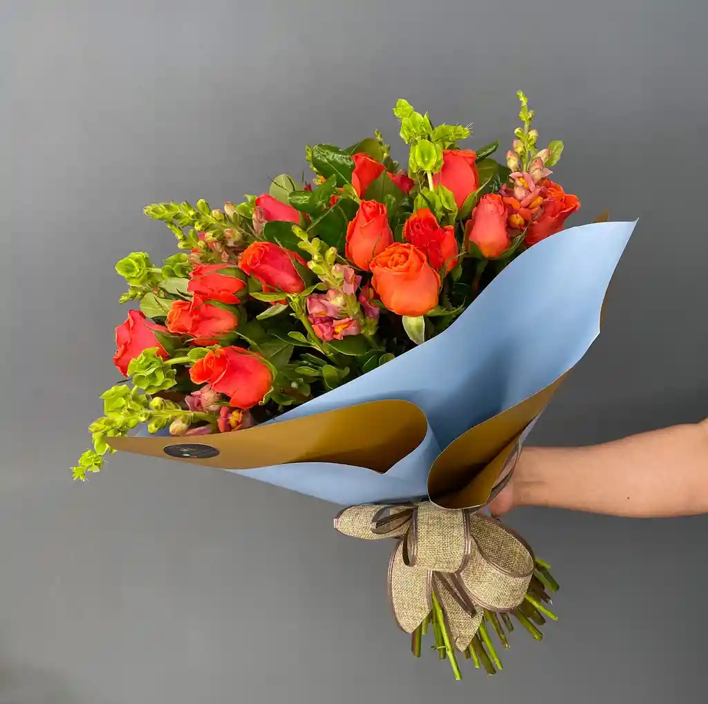 Bouquet De Rosas Naranjas