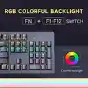 Teclado Mecánico Gamer Rgb Switch Azul Jertech Jk520 Blanco