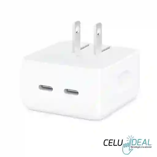 Adaptador Cargador Iphone 50w Doble Puerto Usb-c (tipo C) Carga Rapida Generico