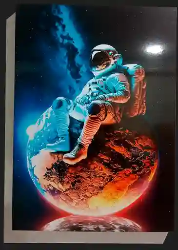 Retablo De Astronauta 60 X 43 Cm