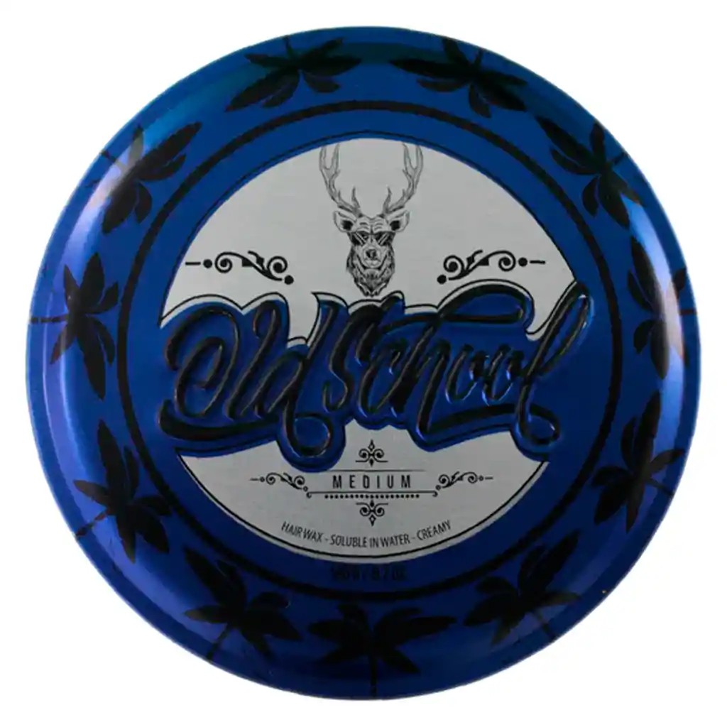 Cera Old School Antiácida Cuídalo Y Moldea Tu Cabello 130g Azul Cremosa