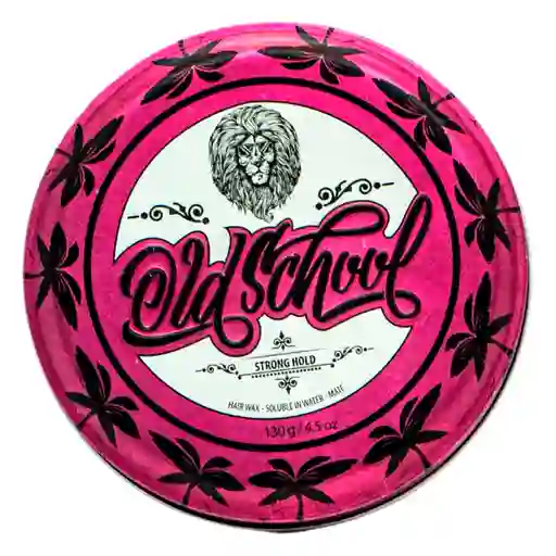 Cera Old School Antiácida Cuídalo Y Moldea Tu Cabello 130g Rosado Mate