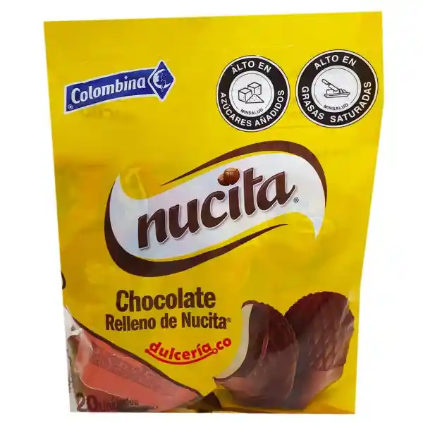 Nucitta Nuggets De Chocolate Y Nueces *20 Unidades