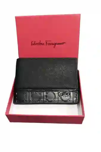 Billetera Para Caballero Inspirada En Salvatore Ferragamo Texturizada