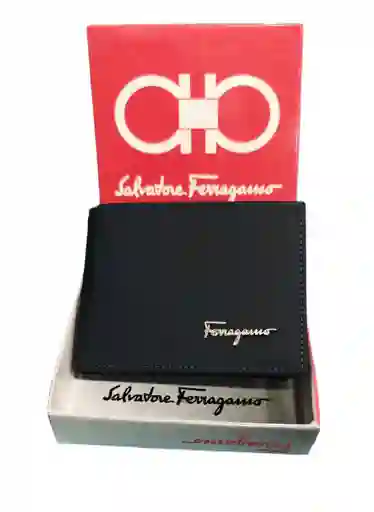 Billetera Para Caballero Inspirada En Salvatore Ferragamo Azul
