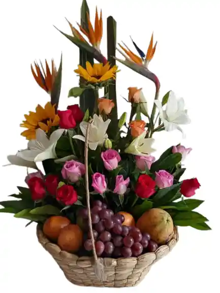 Flores Arte Frutal Tropical