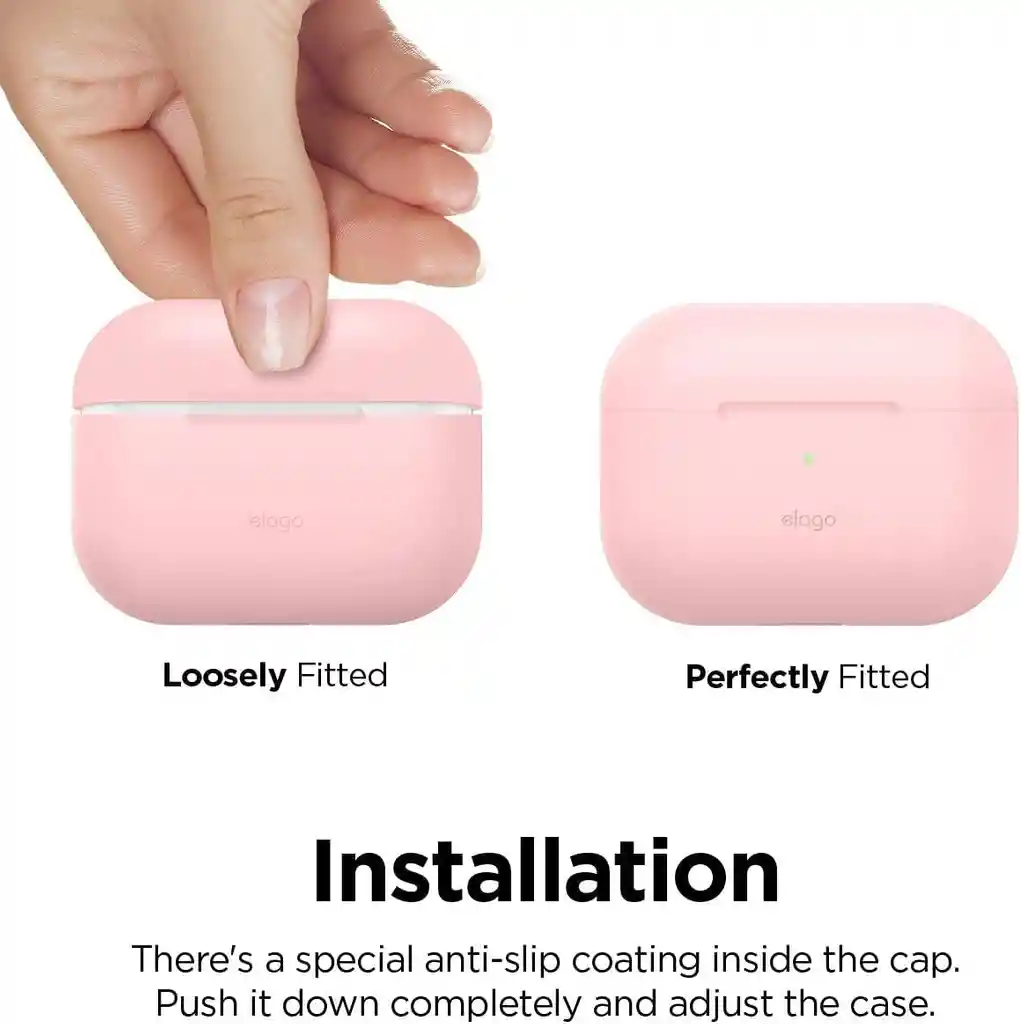 Elago Estuche De Silicona Para Airpods Pro 2 / Pro En Rosado