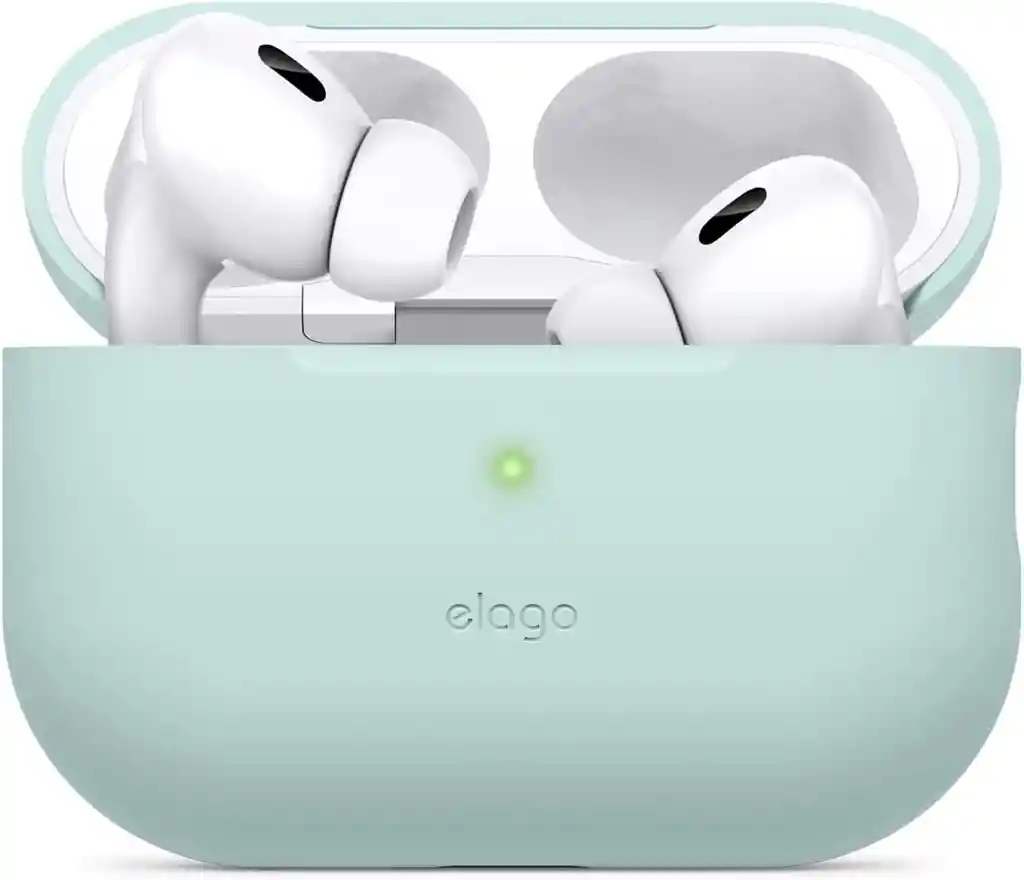 Elago Estuche Para Airpods Pro 2 / Pro De Silicona En Verde Menta