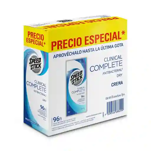 Desodorante Speed Stick Clinical Dry Crema Hombre(180 Gr)