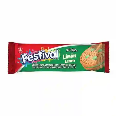 Galleta Festival * 6 Unidades Sabor Limon