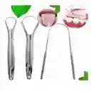 Kit Dental Limpieza Oral En Acero Set De 6 Accesorios