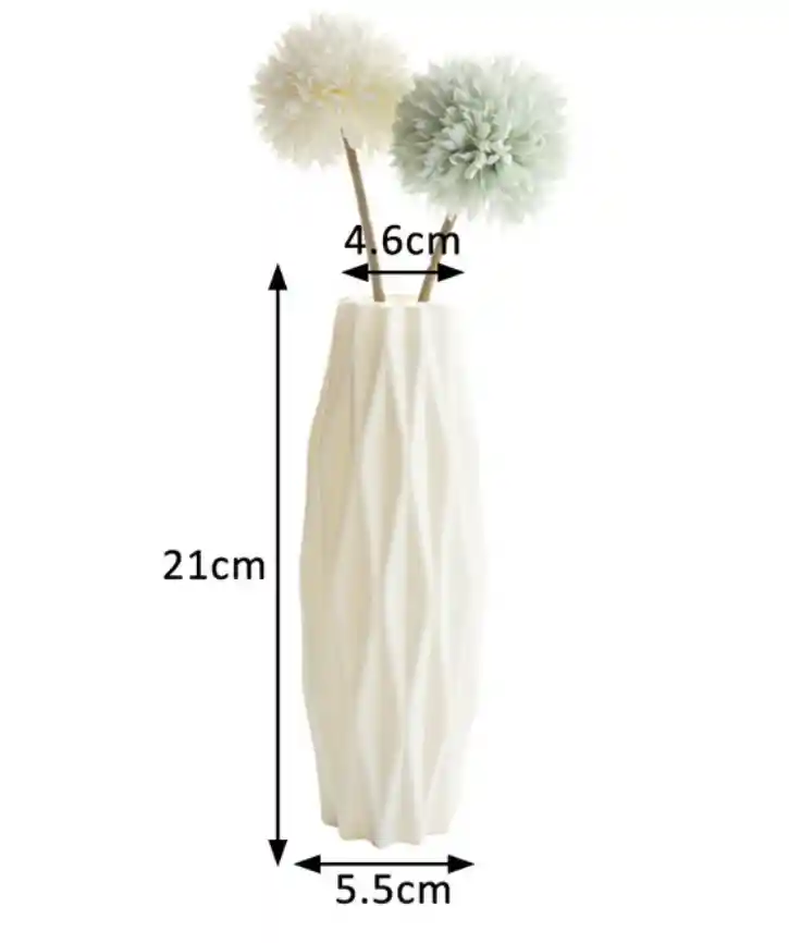 Florero Jarron Nordico Blanco