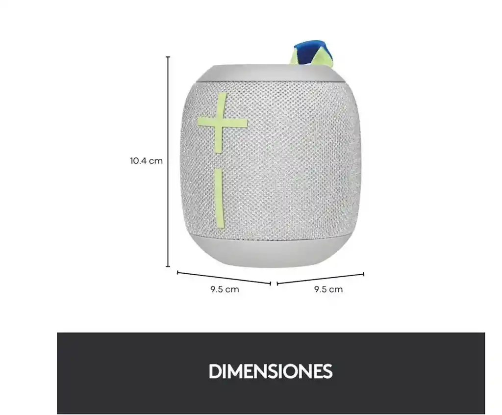 Parlante Logitech Ue Wonderboom 3 Bluetooth - Gris