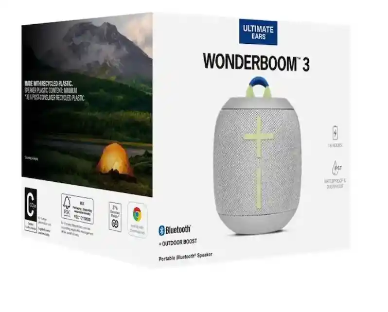 Parlante Logitech Ue Wonderboom 3 Bluetooth - Gris