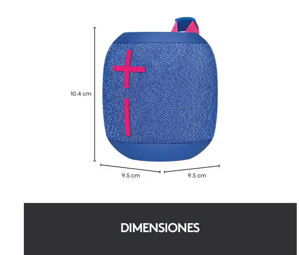 Parlante Logitech Ue Wonderboom 3 Bluetooth - Azul