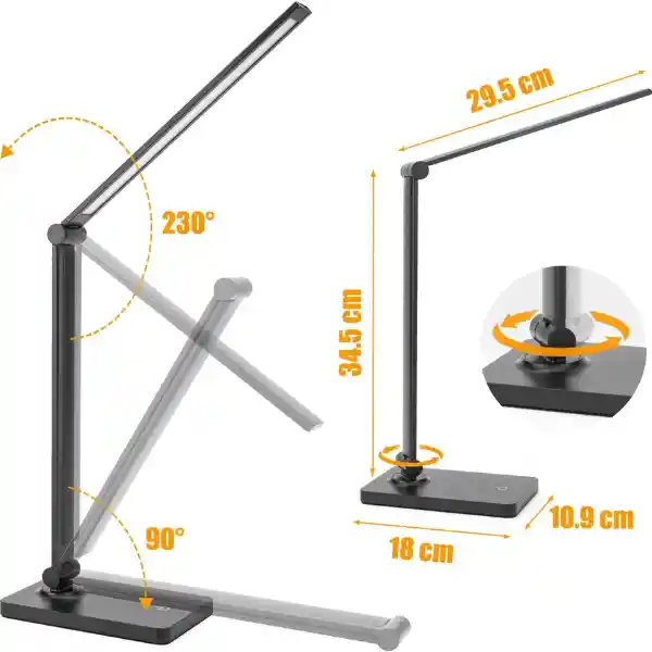 Lampara De Escritorio Led Con Control Táctil