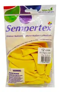 Bombas Globos R12 Serpentex Fashion Amarilla X12 Unid