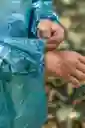 Traje Impermeable Xl Azul Metalizado Calibre 2.5