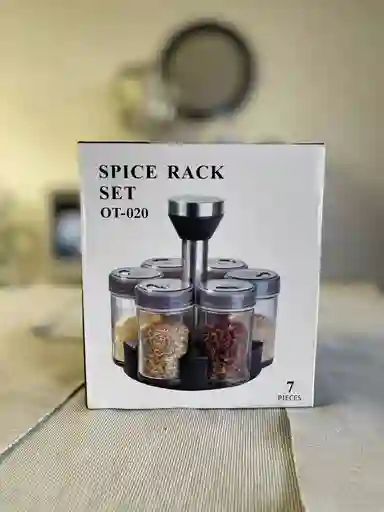 Kit Condimentero Con Base Giratoria X 6