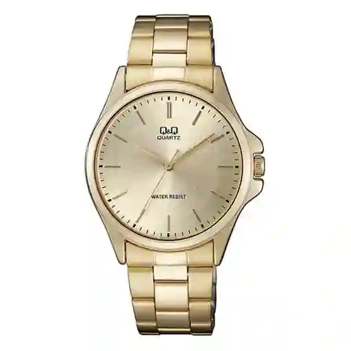 Reloj Qyq Qa06j010y Dorado Acero Hombre + Estuche