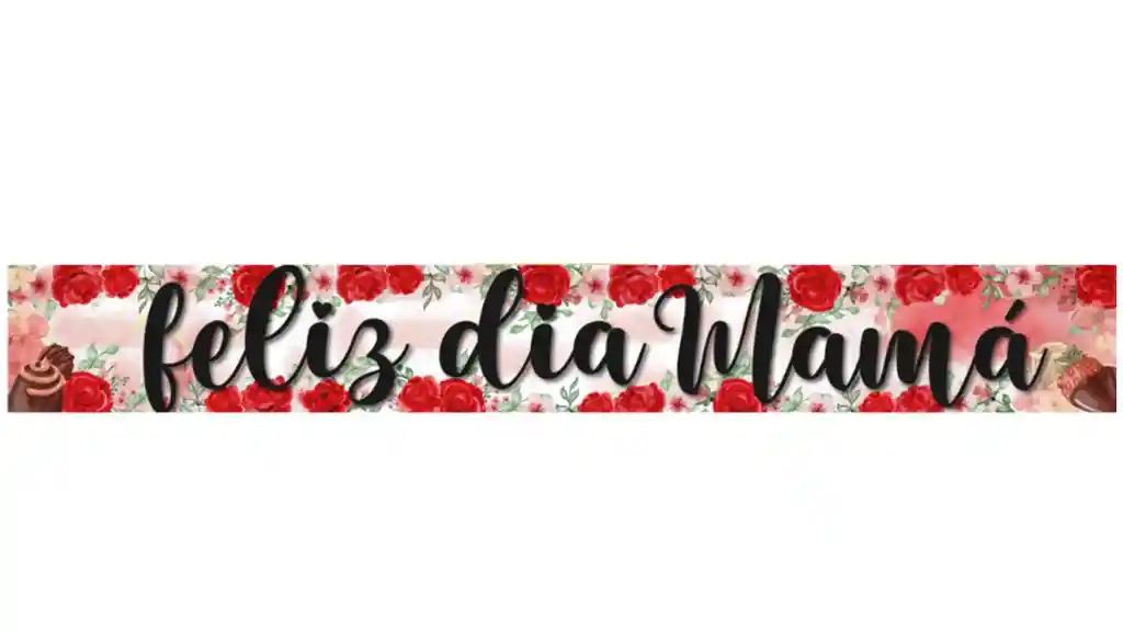 Banner Letrero Feliz Dia Mama - Madre - Dia De Las Madres