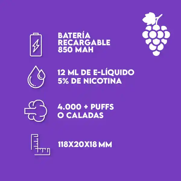 Grape Soda Boom 5% Nicotina