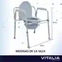 Silla De Baño Ayuda Sanitaria Ajustable Mica Balde Removible