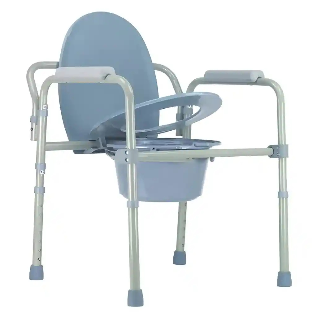 Silla De Baño Ayuda Sanitaria Ajustable Mica Balde Removible