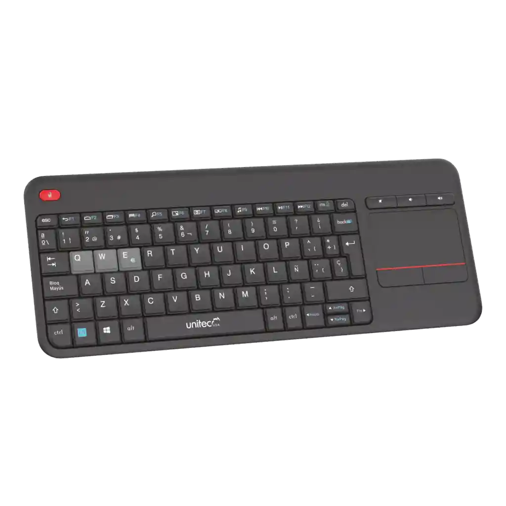 Teclado + Touch Pad Inalambrico Mouse Unitec