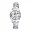 Reloj Para Mujer Qyq Q207j204y Plateado Acero + Estuche