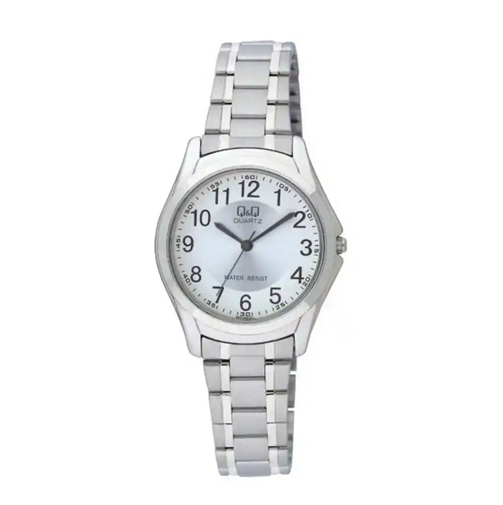 Reloj Para Mujer Qyq Q207j204y Plateado Acero + Estuche