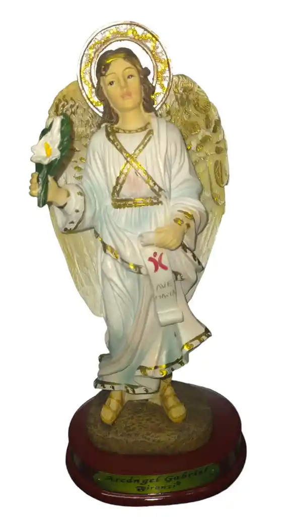 Figura Religiosa Firenzi Santo En Ceramica 21 Cm De Alto Arcangel Gabriel