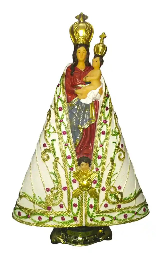 Figura Religiosa Fiirenzi Santo En Ceramica 24 Cm Virgen Nuestra Señora De Nazaret